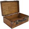 Topiky Baule decorativo in legno antico, stile vintage, scatola del tesoro per vestiti e giocattoli, oggetti di scena fotografiche, valigie vintage per ricordi, decorazione per la casa (piccola)