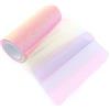Rairsky 15cmx9m Rotolo Tulle Rosa Azzurro Glitterato Color Arcobaleno Piccole Paillettes Nastro Gonna Tavolo Bobina, Glitterate Luccicante Rotolo di Tulle per Bomboniere, Feste Decorazione, Tutù, Fai da Te