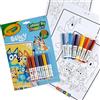Bluey album colora con i numeri, con 16 pagine e 6 pennarelli lavabili - 3+ - crayola