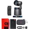 OBSBOT Tail Air Combo con Telecomando Intelligente, Telecamera AI Tracking PTZ con Supporto NDI, App Intelligente, Videocamera HDMI/USB-C/WiFi per Streaming, Chiesa, Sport, ecc. (NDI Attivato)