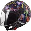 LS2, Casco Moto Jet SPHERE LUX II BLOOM Blue Pink, M