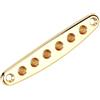 Tbest Placca del Collo della Chitarra in Ritardo, Oro, Piastra di Controllo della Telecaster Inclinata, Ghiere di Montaggio per Corde Passanti per Chitarra Parti di Chitarra per Basso (Oro)