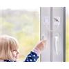 BaBee land Sicurezza Finestre Bambini: [3 Pezzi] + Bonus | No Foratura | Ferma finestra, Blocco cassetti per bambini, Blocca finestra aperta, Blocca porta | Inclusi 4 Proteggi dita porta | Kit Sicurezza Bambini