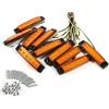 Qiilu Indicatore di direzione laterale a LED 10 pezzi 6 Indicatore a LED Indicatore di posizione laterale Luce di ingombro 24 V per camion Rimorchio Furgone Caravan Camion(Ambra) adatto per luci l