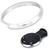 Akozon - Copertura per anello portachiavi, in alluminio, intelligente, per mini R55 R56 R57 R58 R59 R60 (argento)