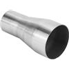 Qiilu Connettore per Tubo di Scarico, Connettore per Tubo di Scarico Universale in Acciaio Inossidabile Riduttore Adattatore per Tubo Parte Modificata (51-76 MM)