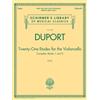 G Schirmer Inc Twenty-One Etudes for the Violoncello: Complete Books 1 and 2