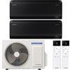 Samsung CONDIZIONATORE SAMSUNG WINDFREE BLACK DUAL SPLIT INVERTER R32 AJ040 A+++ WIFI