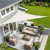 Sunnylaxx 3x3x4,25m Crema Tenda a Vela Triangolare Vela Ombreggiante, Impermeabile Vele Parasole Protezione UV per Esterno, Giardino e Terrazza, Piscina