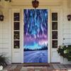YJSZY Copertura per Porta,Viola Blu Cielo Stellato Galassia Universo Door Cover,90 X 210 Cm,con Elastico,Coperture per Porte Decorative D'Ingresso,Giardino,Cortile,Decorazioni per Feste (Linee)