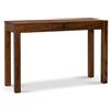 FineBuy - Scrivania 118 x 40 x 76 cm, in legno massello Sheesham, scrivania per computer con cassetto, scrivania per ufficio, ufficio, in legno massiccio, sottile, salvaspazio, per laptop, studio,