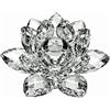 Keenso Fiore di Cristallo, Ornamenti di Fiori di Cristallo Decorazione Domestica Bellissimi Oggetti Artigianali per la Decorazione (Bianco60mm)