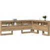 vidaXL Testata contenitore Rovere artigianale 160 cm Legno multistrato, Mobile per camera, testata rettangolare, soluzioni salvaspazio, organizer funzionale, stile minimalista