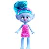 Mattel Trolls 3 - Tutti Insieme - Ciniglia Alla Moda, bambola con capelli blu acceso da decorare, abito rimovibile e accessori inclusi, look ispirato al film, giocattolo per bambini, 3+ anni, HNF15