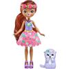 Enchantimals Sunshine Beach - Oneda la Lontra e Kelpie, bambola alla moda con lunghi capelli, costume e gonna e super amica cucciola da abbinare, giocattolo per bambini, 4+ anni, HXB98