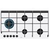 AEG Piano a Gas HVB95920IW 90 cm Vetroceramica Bianco 5 Fuochi con Wok Multicorona Griglie in Ghisa - SPEDIZIONE IMMEDIATA