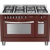 Lofra Cucina a Gas PRD126GV+E/2CI Rosso Burgundy da 120cm PRONTA CONSEGNA