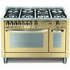 Lofra Cucina a Gas PBID126GV+E/2CI Avorio da 120cm