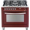 Lofra Cucina Elettrica PRG96MFT/C Rosso Burgundy da 90cm