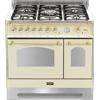 Lofra Cucina Elettrica RBID96MFTE/CI Avorio da 90cm Finiture Ottone
