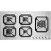 Lofra Piano Cottura a Gas HLS9D0 Acciaio Inox da 90cm
