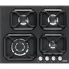 Lofra Piano Cottura a Gas HLNM6G0 Nero Matt da 60cm
