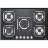 Lofra Piano Cottura a Gas HGN7E0 Vetro Nero da 70cm