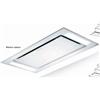 Faber Cappa a Soffitto 350.0663.971 Heaven Glass 2.0 Flat Bianco 90cm