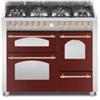 Lofra Cucina RRT116MFET+SMFT/2AE0 Rosso Burgundy Dolcevita 110x60 7 Fuochi 3 Forni