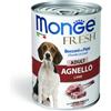 Monge Fresh Adult Bocconcini in Paté con Agnello 400 g Alimento Umido per Cani