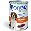 Monge Fresh Adult Bocconcini in Paté con Anatra 400 g Alimento Umido per Cani
