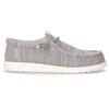 HEY DUDE Wally Stringata Casual In Tessuto Grigio - Uomo - Grigio