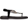 EASY WALK Sandalo Infradito Con Strass Nero - Donna - Nero