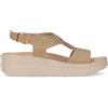 VALLEVERDE Sandalo Con Zeppa E Strass Beige - Donna - Beige