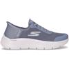 SKECHERS Go Walk Flex Grand Entry Sneaker Slip Ins In Tessuto Blu - Donna - Blu