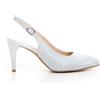 ELLEN Décolleté Slingback A Punta Argento - Donna - Argento