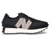 NEW BALANCE 327 Sneaker In Pelle E Tessuto Nero - Donna - Nero