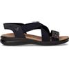 VALLEVERDE Sandalo In Pelle E Tessuto Nero - Donna - Nero