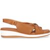 SUSIMODA Sandalo Con Zeppa Cuoio - Donna - Cuoio