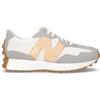 NEW BALANCE 327 Sneaker In Pelle E Tessuto Grigio Bianco - Donna - Grigio Bianco
