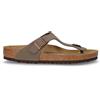 BIRKENSTOCK Gizeh Ciabatta In Pelle Pietra - Uomo - Pietra