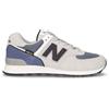 NEW BALANCE 574 Sneaker In Pelle E Tessuto Grigio Chiaro - Uomo - Grigio Chiaro
