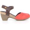 JUNGLA Sandalo Con Tacco Rosso Marrone - Donna - Rosso Marrone
