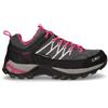 CMP CALZATURE Rigel Low Scarpa Da Trekking In Pelle E Tessuto Grigio Fuxia - Donna - Grigio Fuxia