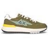 SUN68 Niki 2.0 Solid Sneaker In Pelle E Tessuto Militare - Uomo - Militare