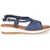 SUSIMODA Sandalo Con Zeppa In Tessuto E Pelle Jeans - Donna - Jeans
