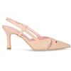 DU SIMON Décolleté Slingback A Punta In Ecopelle Nude - Donna - Nude