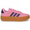 ADIDAS Vl Court Bold Sneaker In Ecopelle Scamosciata Rosa Blu - Donna - Rosa Blu