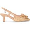 GOLD & GOLD Slingback Con Tacco A Punta In Ecopelle Cammello - Donna - Cammello