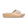 INBLU Ciabatta Con Strappo In Ecopelle Platino - Donna - Platino